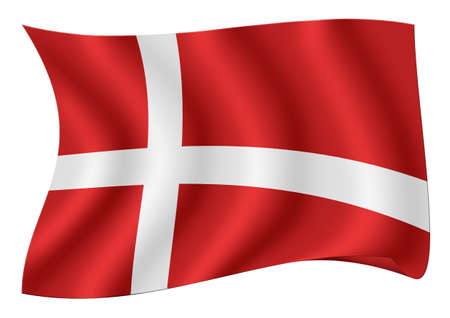 Flag of Denmarkの写真素材