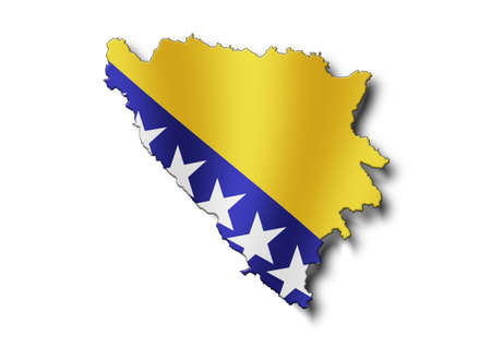 map Bosnia Herzegovinaの写真素材