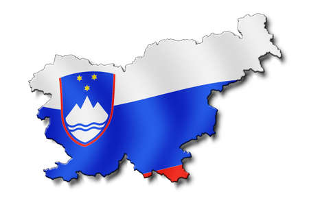 map Sloveniaの写真素材