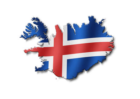 Iceland mapの写真素材