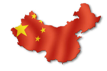 Map of Chinaの写真素材