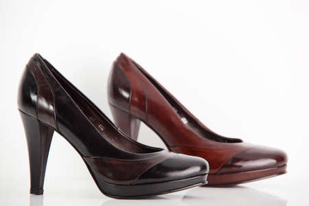 shoes on white backgroundの写真素材