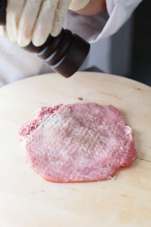 cooking of tasty food at the kitchenの写真素材