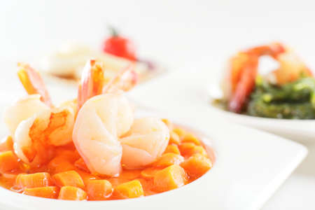 tasty and fresh european salad with different vegetablesの写真素材