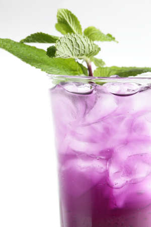 cold and fresh european cocktail on white backgroundの写真素材