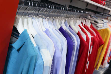 luxury and fashionable european different clothes shopのeditorial素材