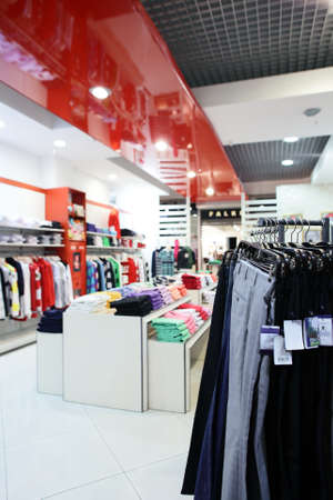 luxury and fashionable european different clothes shop