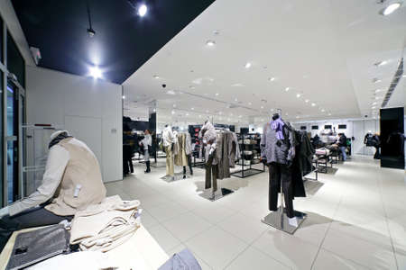 luxury and fashionable european different clothes shop