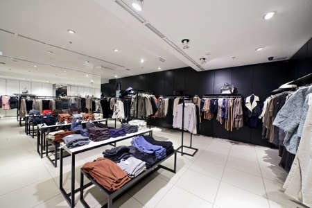 luxury and fashionable european different clothes shop