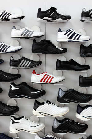 white clean and brand new shoes storeのeditorial素材
