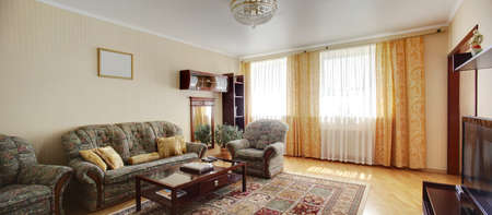 luxury and very clean empty european roomのeditorial素材