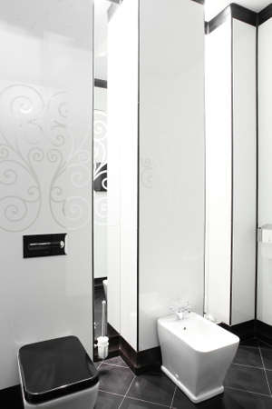 luxury and very clean toilet in european styleの写真素材