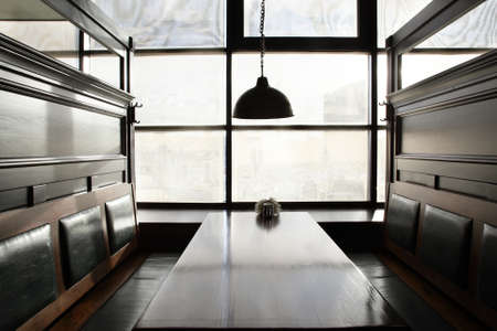 new and clean luxury restaurant in european styleの写真素材