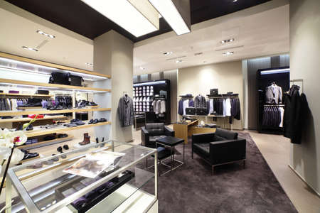 luxury and fashionable european different clothes shop