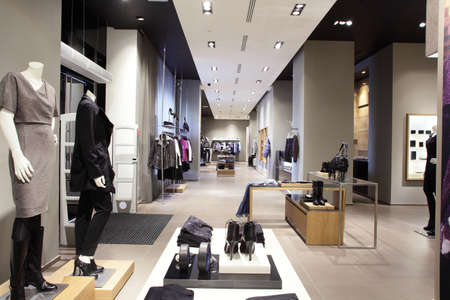 luxury and fashionable european different clothes shop