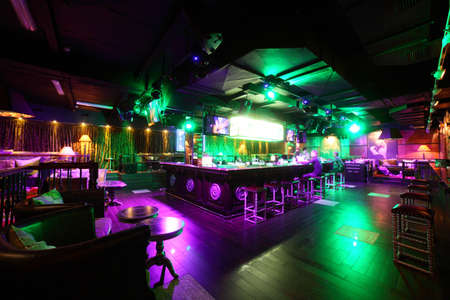 new and clean luxury night club in european styleの写真素材