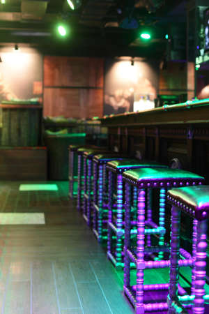 new and clean luxury night club in european styleの写真素材