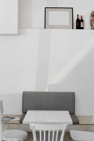 new and clean luxury restaurant in european styleの写真素材