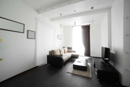 bright and stylish european interior with furnitureの写真素材