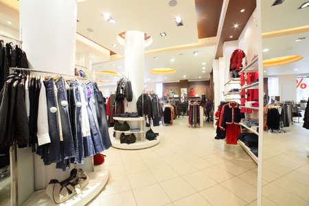 european clothing store interior in modern mall european clothing store interior in modern mall