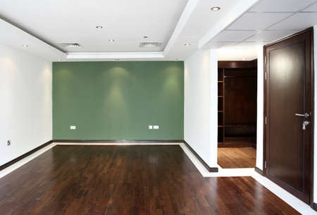 amazing interior of bright and modern empty room