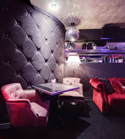 beautiful brand new european restaurant in downtownの写真素材