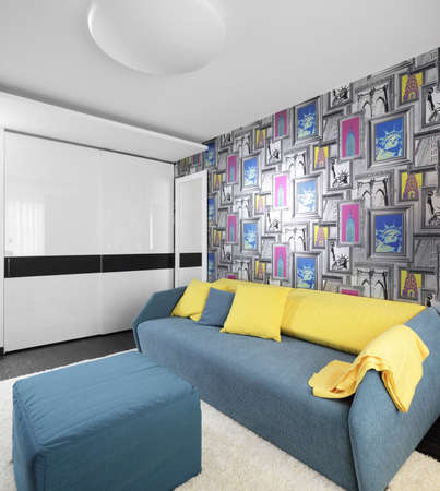 bright and beautiful interior of children room