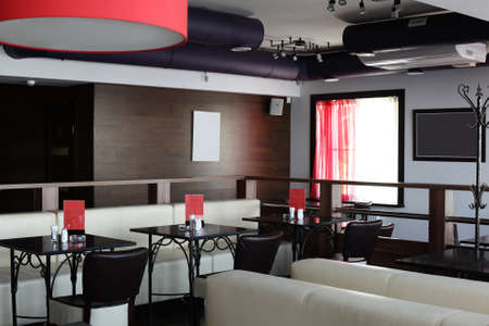 beautiful brand new european restaurant in downtownの写真素材