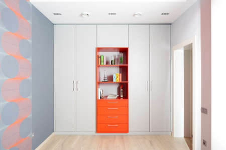 bright and beautiful interior of children roomの写真素材