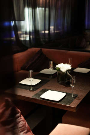 beautiful brand new european restaurant in downtownの写真素材