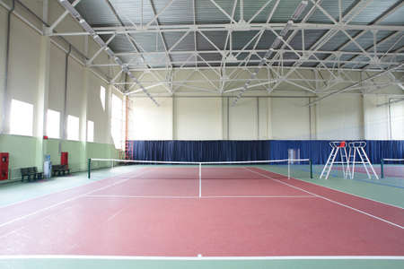 interior of modern tennis european sport clubの写真素材