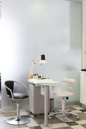 brand new interior of european beauty salonの写真素材