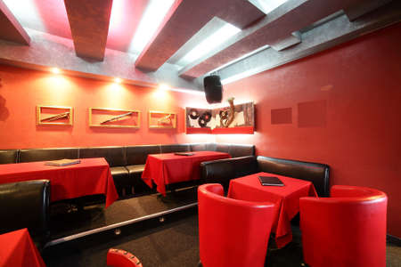 beautiful brand new european restaurant in downtownの写真素材