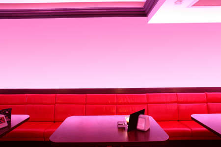 colorful interior of bright and beautiful night clubの写真素材