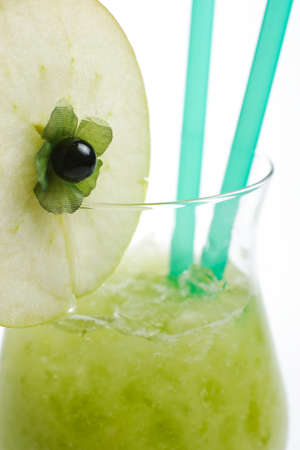 bright and fresh european cocktail on white backgroundの写真素材