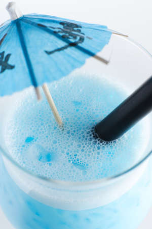 bright and fresh european cocktail on white backgroundの写真素材