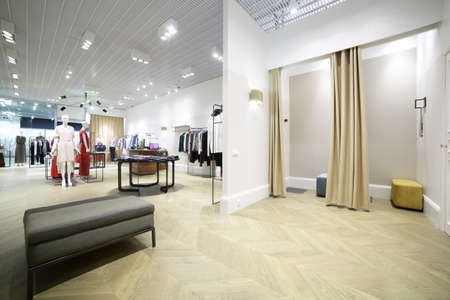 beautiful and clean interior of dressing room at the store beautiful and clean interior of dressing room at the store