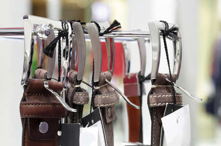 luxury and fashionable brand new interior of cloth store