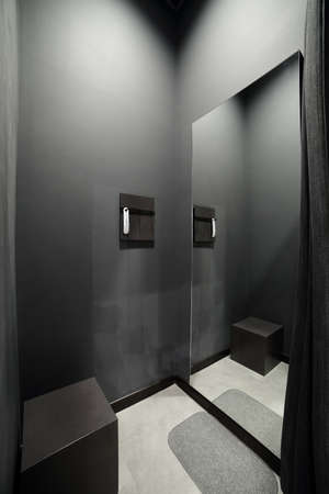 beautiful and clean interior of dressing room at the storeの写真素材