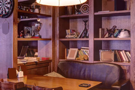 beautiful brand new european restaurant in downtownの写真素材