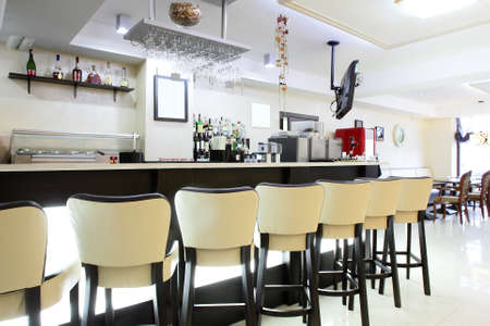 beautiful brand new european restaurant in downtownの写真素材