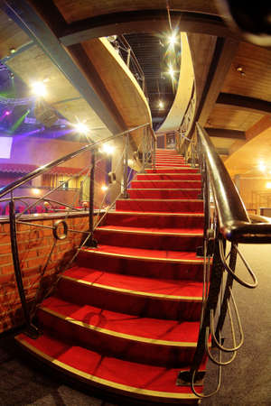 colorful interior of bright and beautiful night clubのeditorial素材