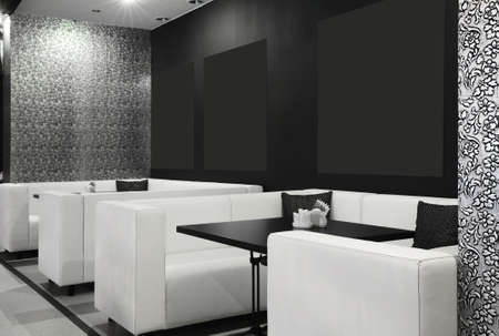 beautiful brand new european restaurant in downtownのeditorial素材