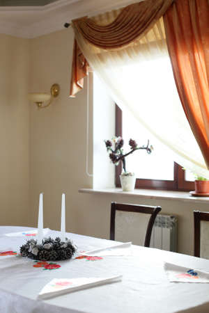 beautiful and model interior of bright kitchenのeditorial素材