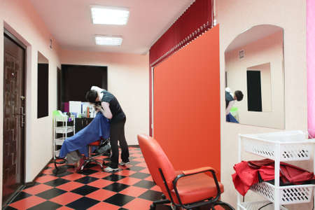 brand new interior of european beauty salonのeditorial素材