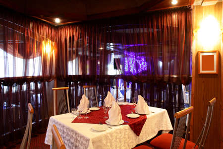 beautiful brand new european restaurant in downtownのeditorial素材