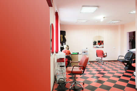 brand new interior of european beauty salonのeditorial素材