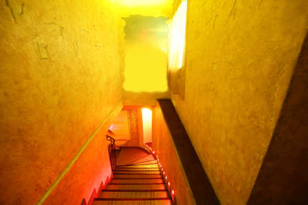 beautiful brand new european restaurant in downtownのeditorial素材