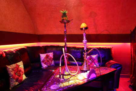 beautiful brand new european restaurant in downtownのeditorial素材