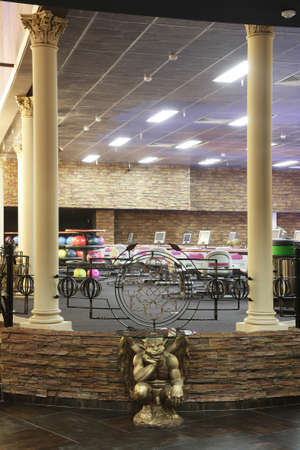 bright and luxury european bowling interiorのeditorial素材